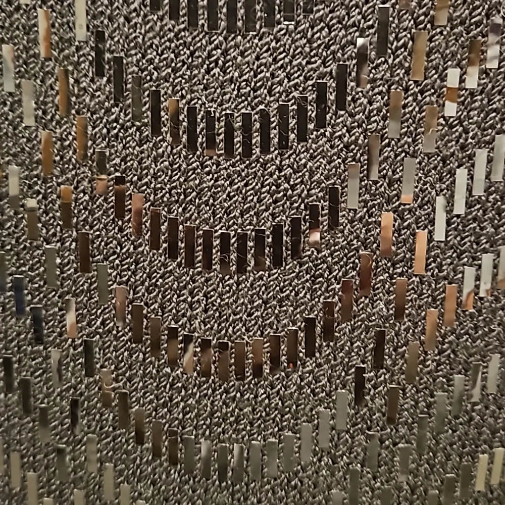 💕ST JOHN💕Vintage Metallic Waves Knit Evening Dress ~ Black Size 2 - Image 6