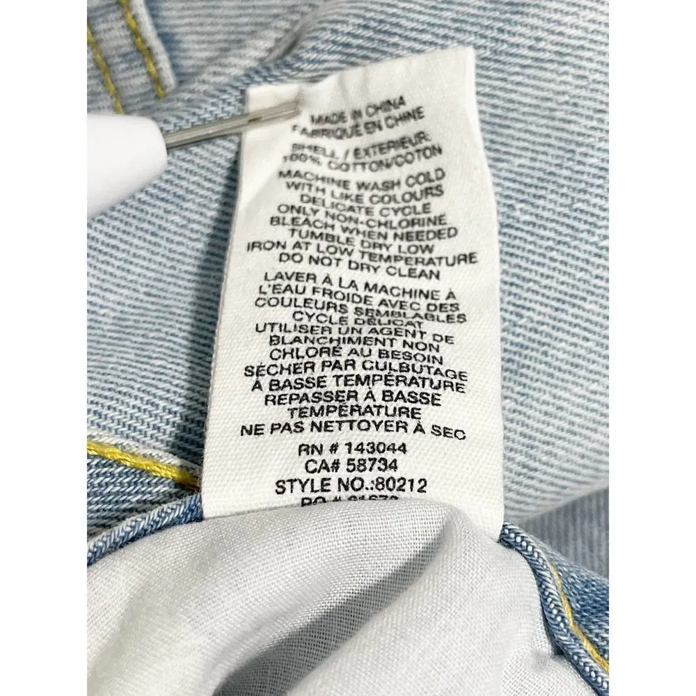 Avec Les Filles Jeans Straight Leg High Rise Jeans With Slit Hem Blue Size 28 - Image 14