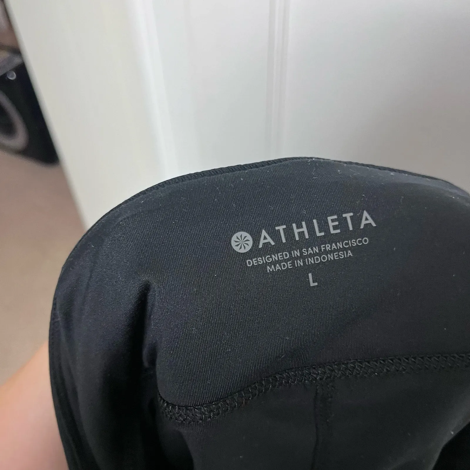 Athleta Women's Black Normcore Stretch Pull On Athletic Run Skort 210532 Size L - Image 6