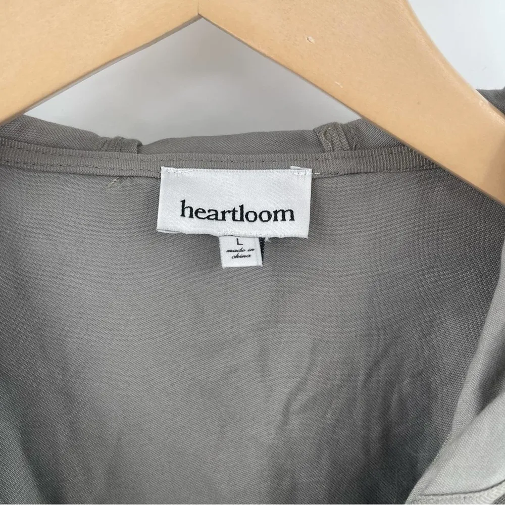 NEW HEARTLOOM Jacket Green Coat Zipper Cinch Anorak Hood Lightweight Large NWOT - Image 3