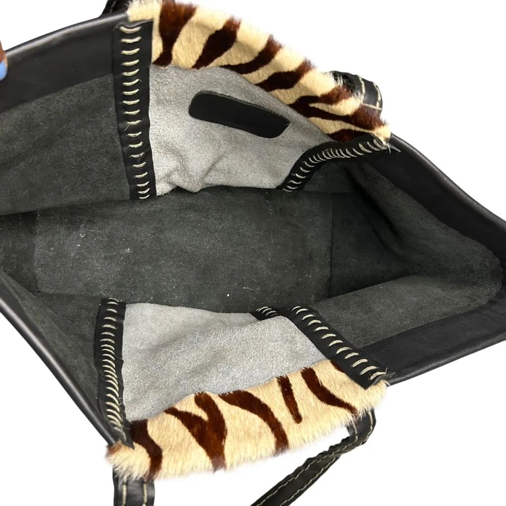 Rare Tsonga South Africa Handmade Genuine Leather & Zebra - Image 12