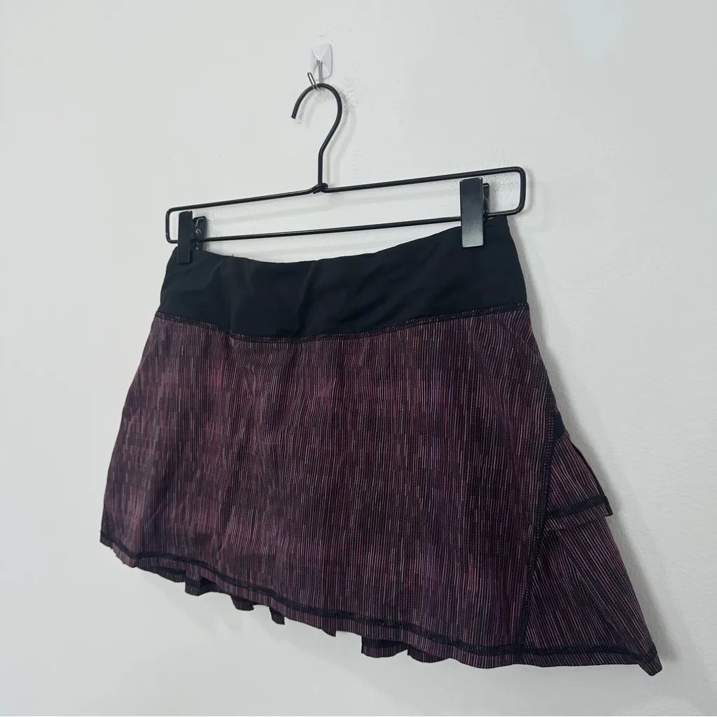Lululemon Run Pace Setter Skirt Wee Are From Space Black March Multi Black 4 - Image 3