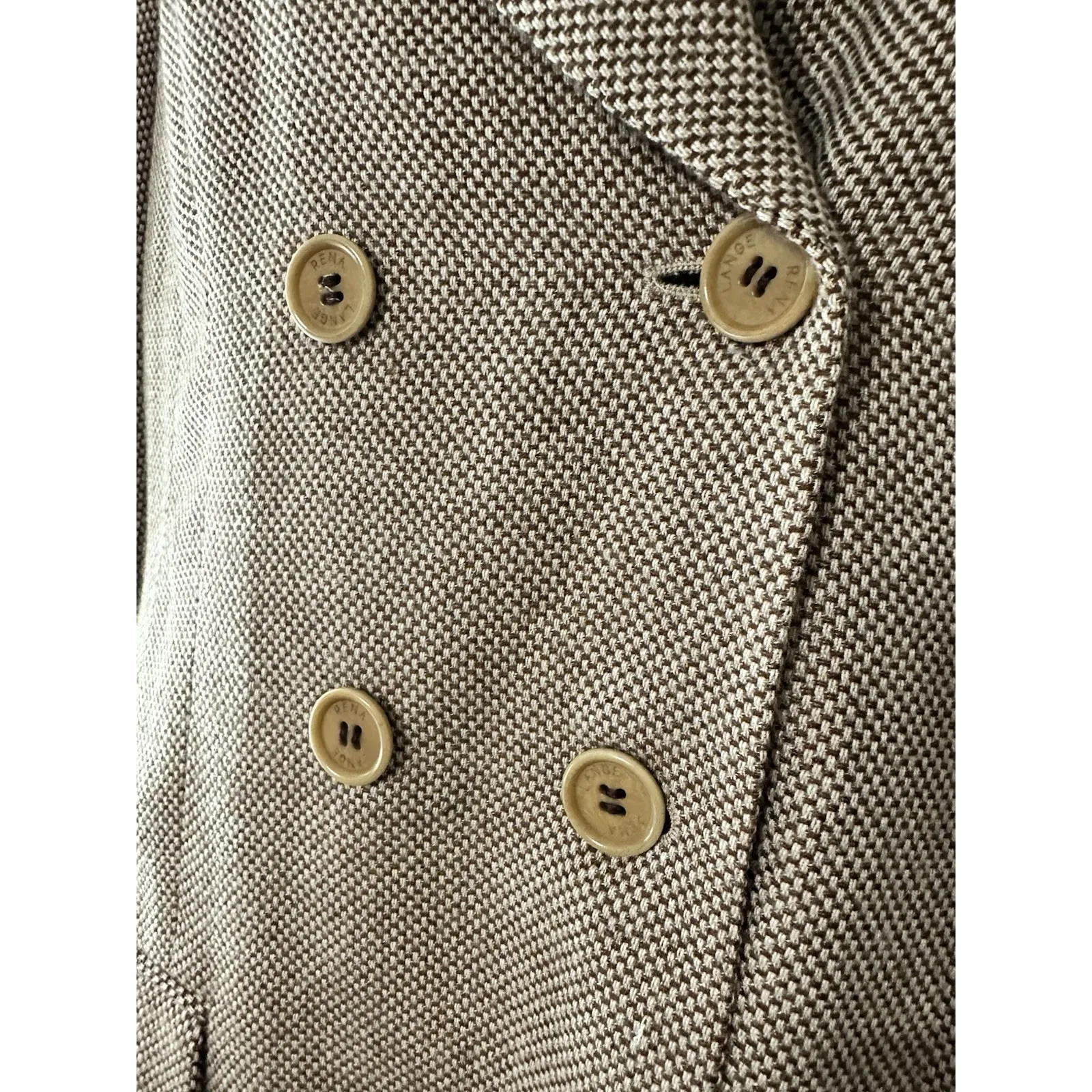 RENA LANGE 100% Cashmere Tweed Blazer Vintage Double - Image 2