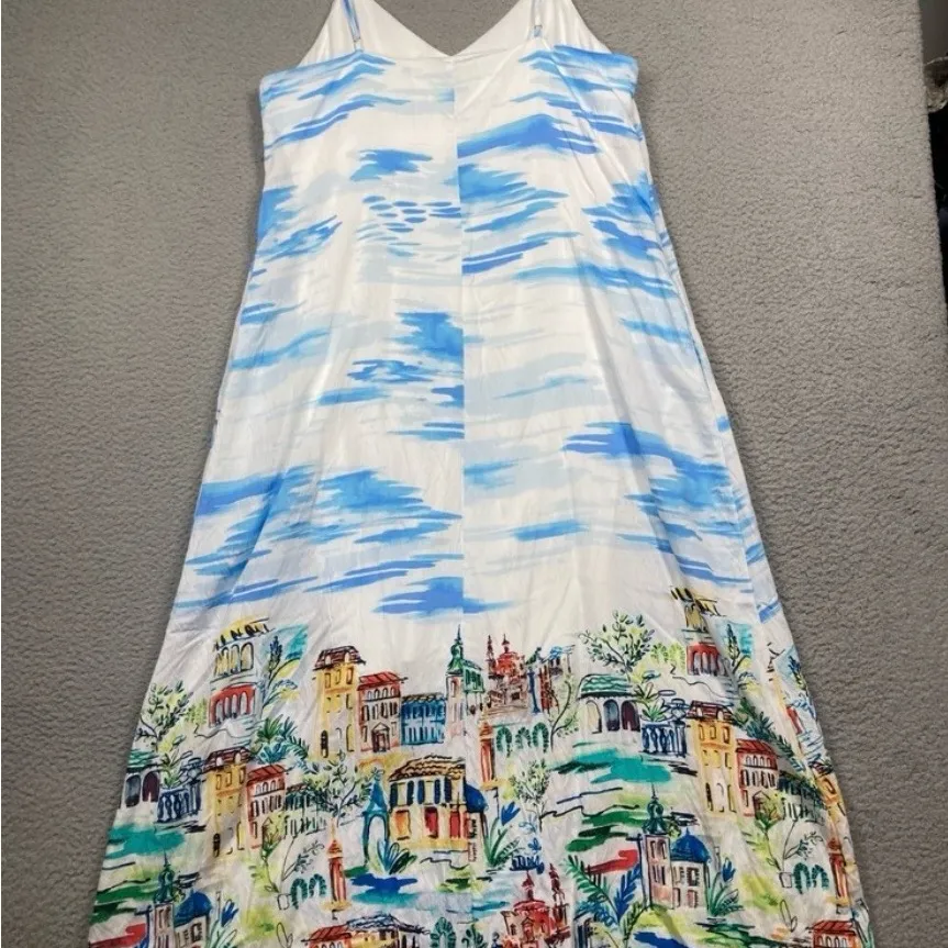 RACHEL ZOE NWOT TRAVEL SCENERY MIDI DRESS absolutely ADORABLE - Image 4