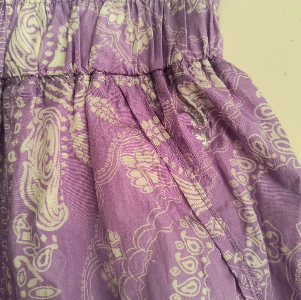 Free People Movement Lavender The Way Home  Paisley Athletic Shorts Medium - Image 4