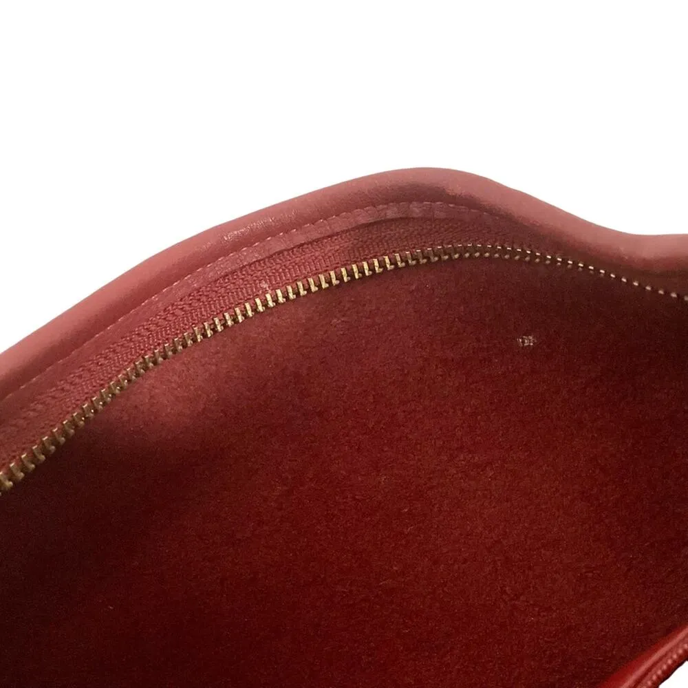 Coach Red Leather Slim Duffle Bag - Image 10