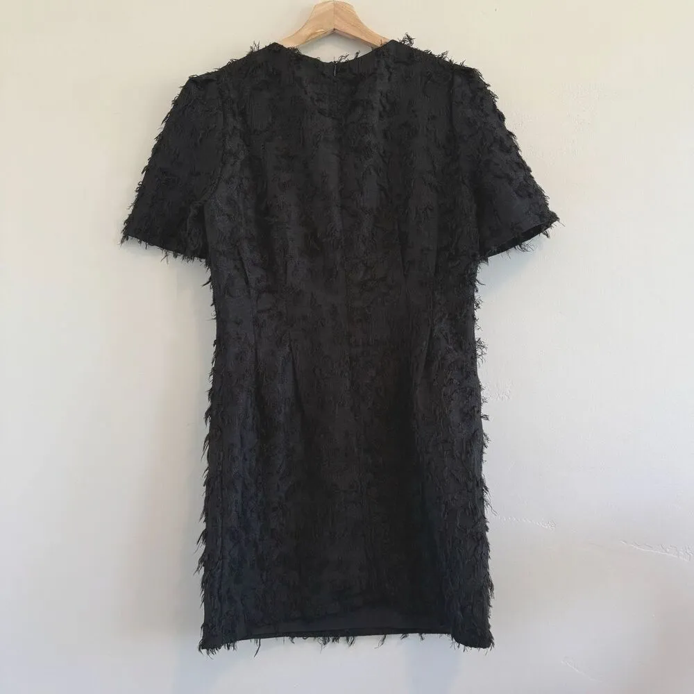 Dazy short sleeve mini dress charming round neck cozy women size L Black Size L - Image 7