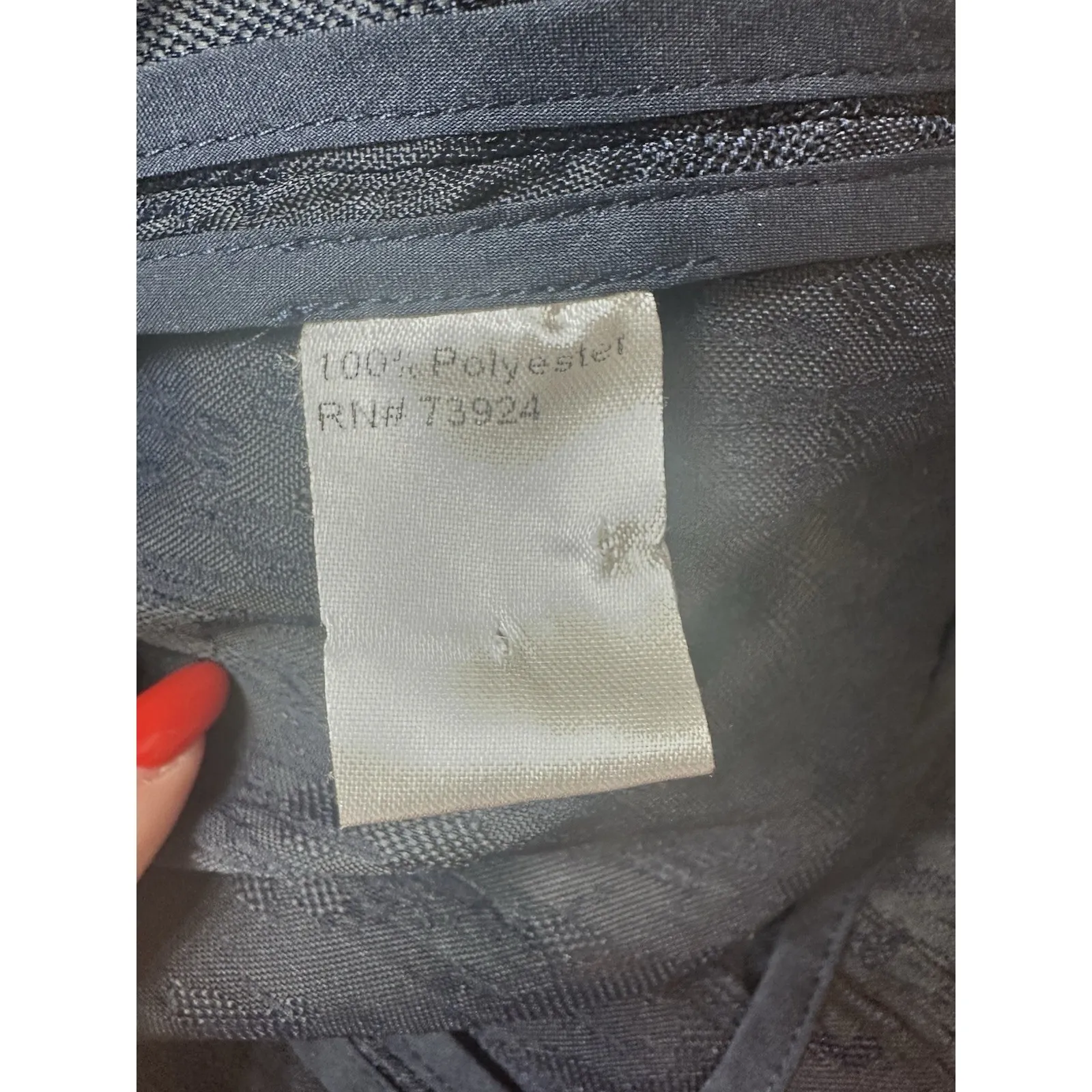 Misook  Navy Textured Jacquard Blazer Jacket‎ M 3/4 Sleeve Statement Button - Image 6