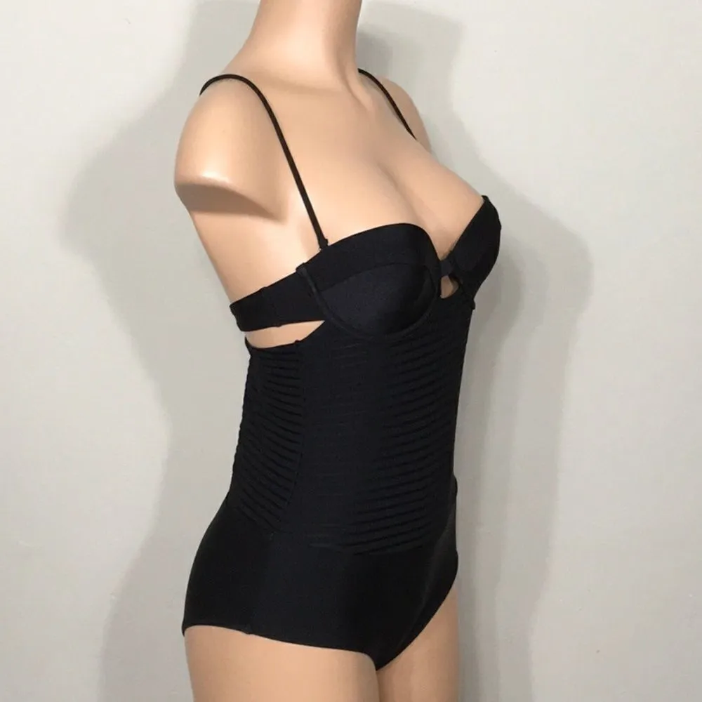 Insight Bondage Bustier swimsuit. NWT Black Size 6 - Image 3