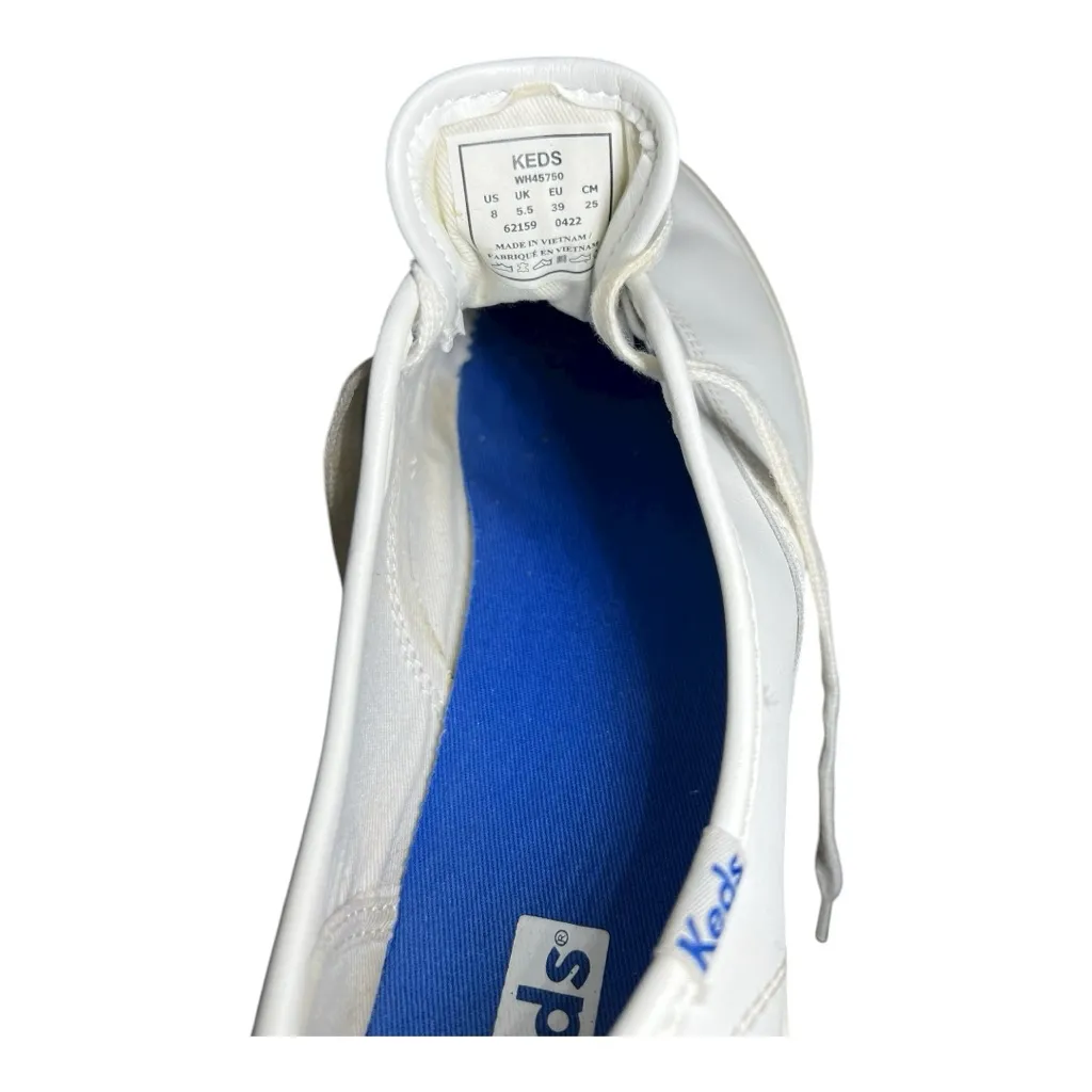 Keds Champion Originals Leather Lace Up White Size 8 - Image 4