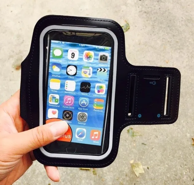 Galaxy/iPhone Sport/Gym/Exercise Armband Blaxk Black - Image 5