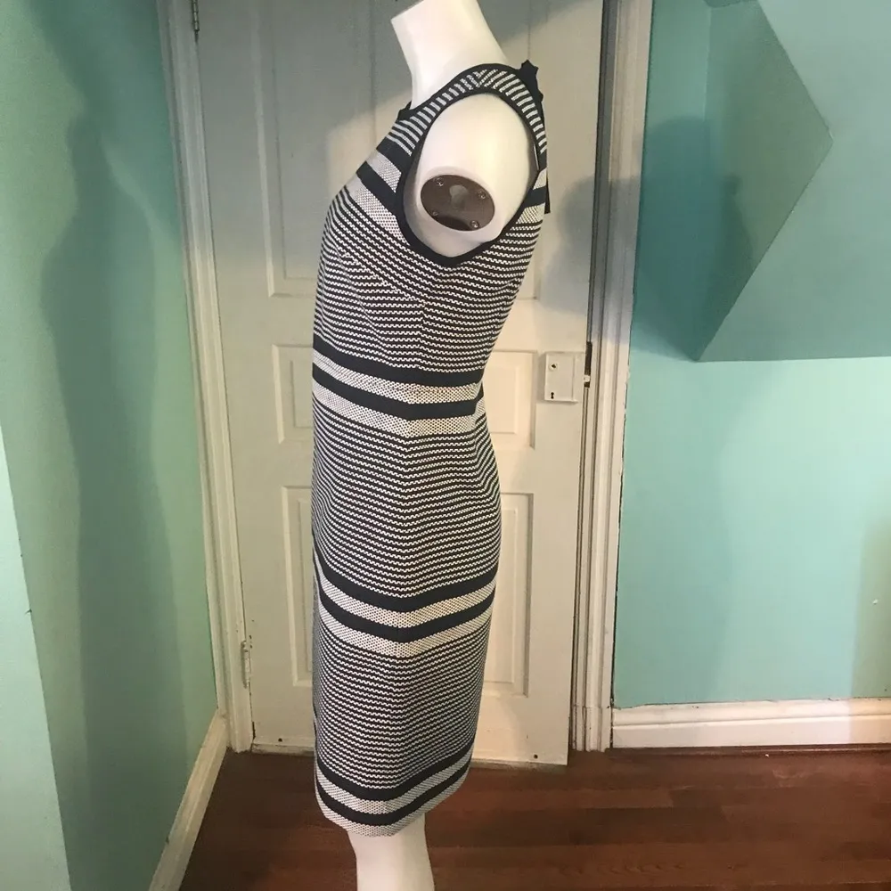 NWT J. Crew Sheath dress in striped navy t… - Image 5