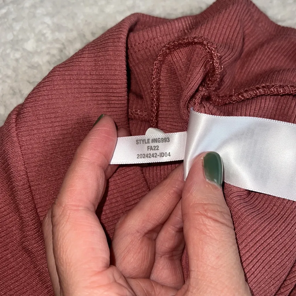 Madewell‎ Ribbed Pajama Leggings Rose Pink Size L NWT - Image 10