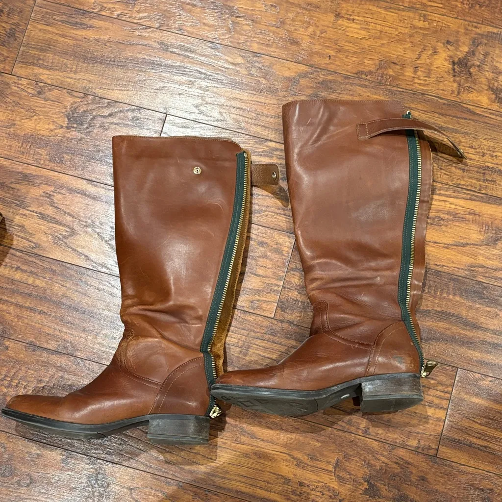 Steve Madden Chestnut Leather Heeled Boots - Image 2