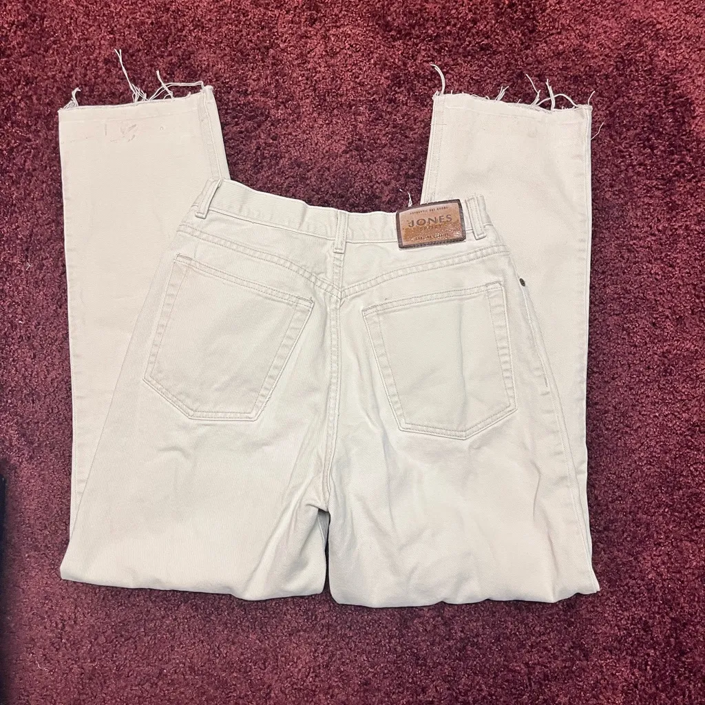 Vintage cream straight leg jeans - Image 5