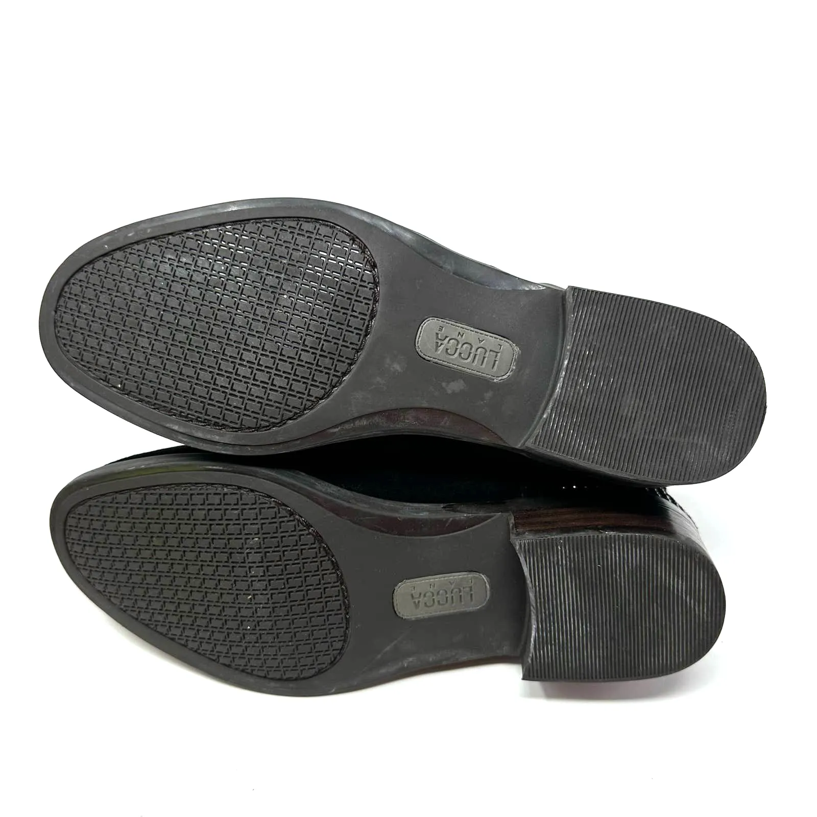 Lucca Lane size 6.5 black booties Syanna leather studded side zip NWOT / NWOB‎ - Image 6