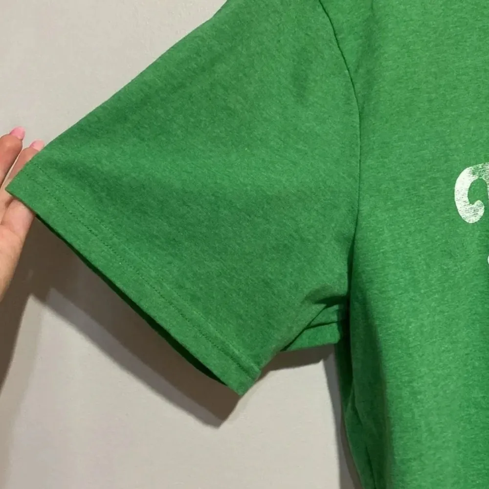 Green FifthSun St.Patrick’s “ I’m Feeling Lucky “ Short Sleeve Crop Top Size 2XL - Image 3