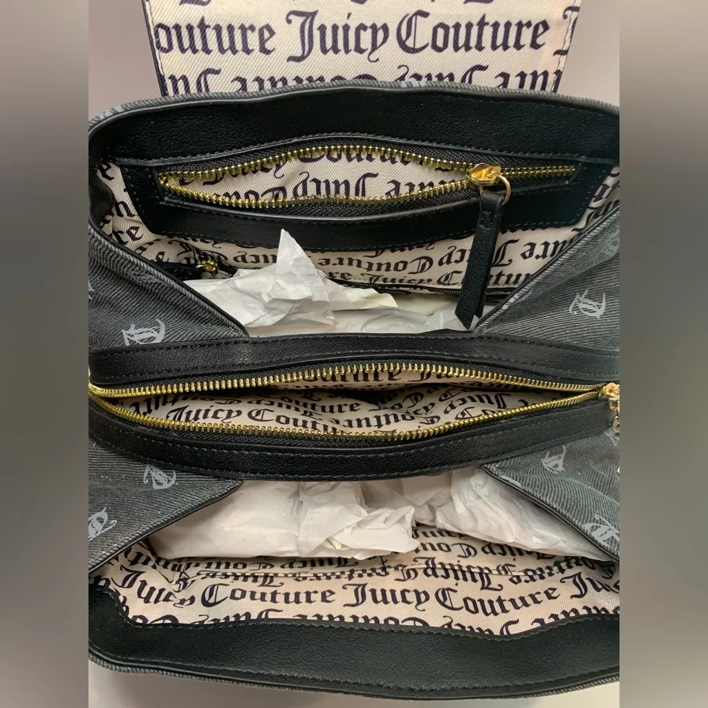 NWT Juicy Couture Backpack in Black/Silver - Image 5