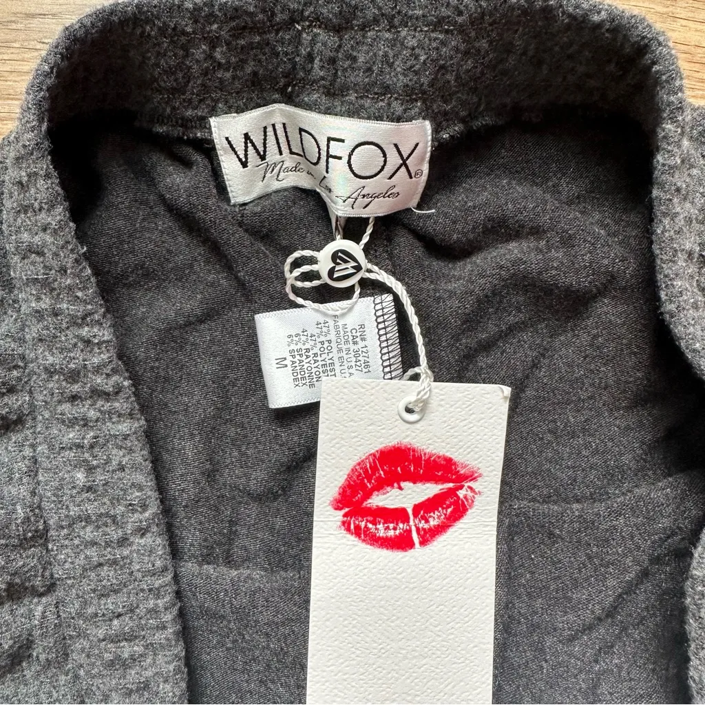 Grey and red Wildfox shorts - Image 3