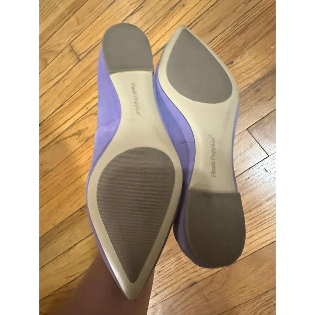 Hush Puppies Hazel Pointed Toe Ballerinas Taffy Purple Suede Flats 8 - Image 13