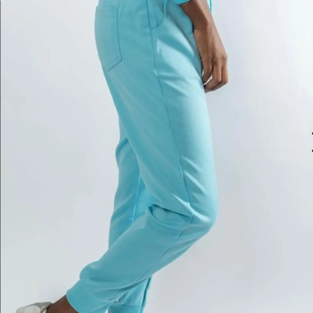 Waisted blue zipper track pants Size XL - Image 3