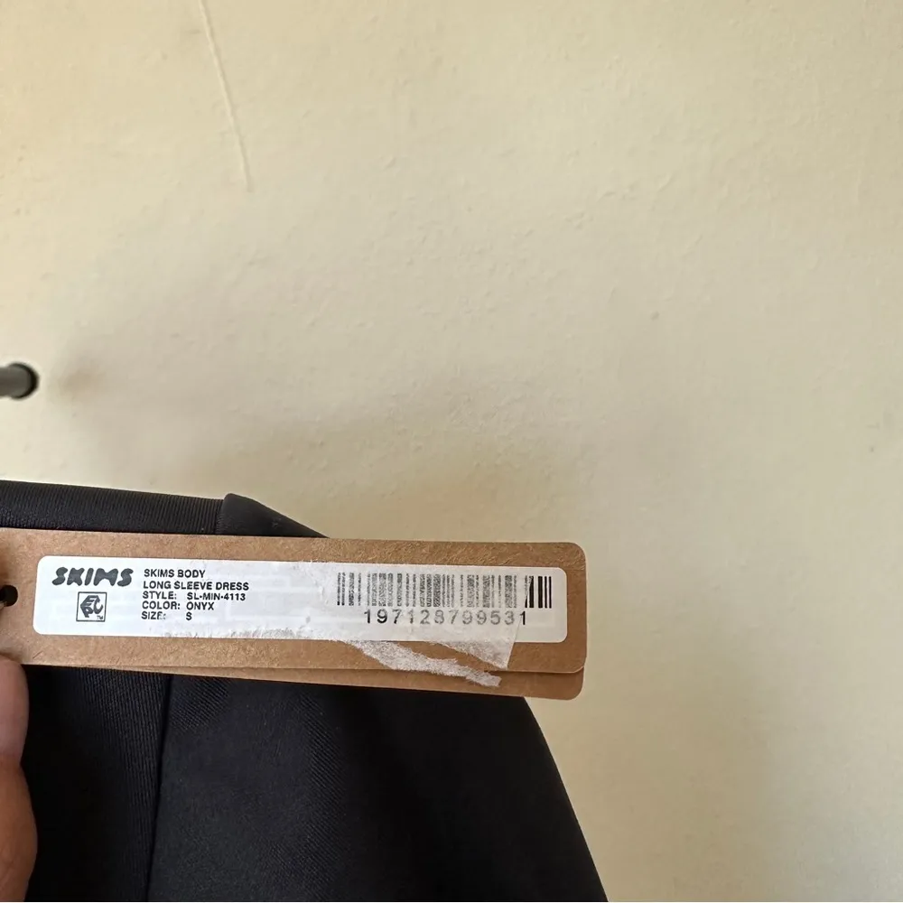 NWT SKIMS Body Long Sleeve Slip Dress 4113 Size S‎ Onyx black SOLD OUT - Image 5