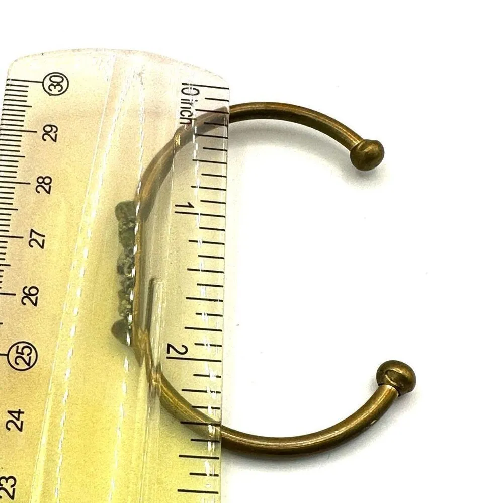 Marky Moretti gem cuff brass bracelet - Image 8