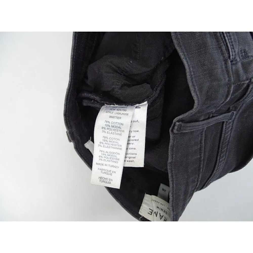Frame Denim Le‎ High Skinny Jeans Sz 26 Asymmetrical Fringe Hems Jagged Whittier - Image 7