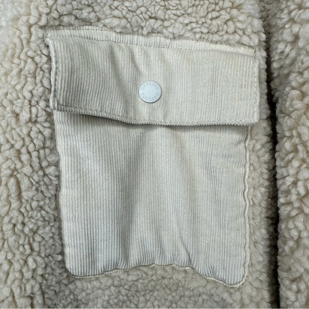 Aerie OFFLINE Small Sherpa Shirt Jacket Size Small - Image 6