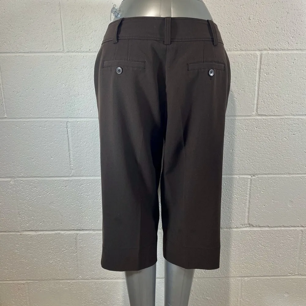 Worthington Chocolate Brown Culottes Cropped Pants - Image 6