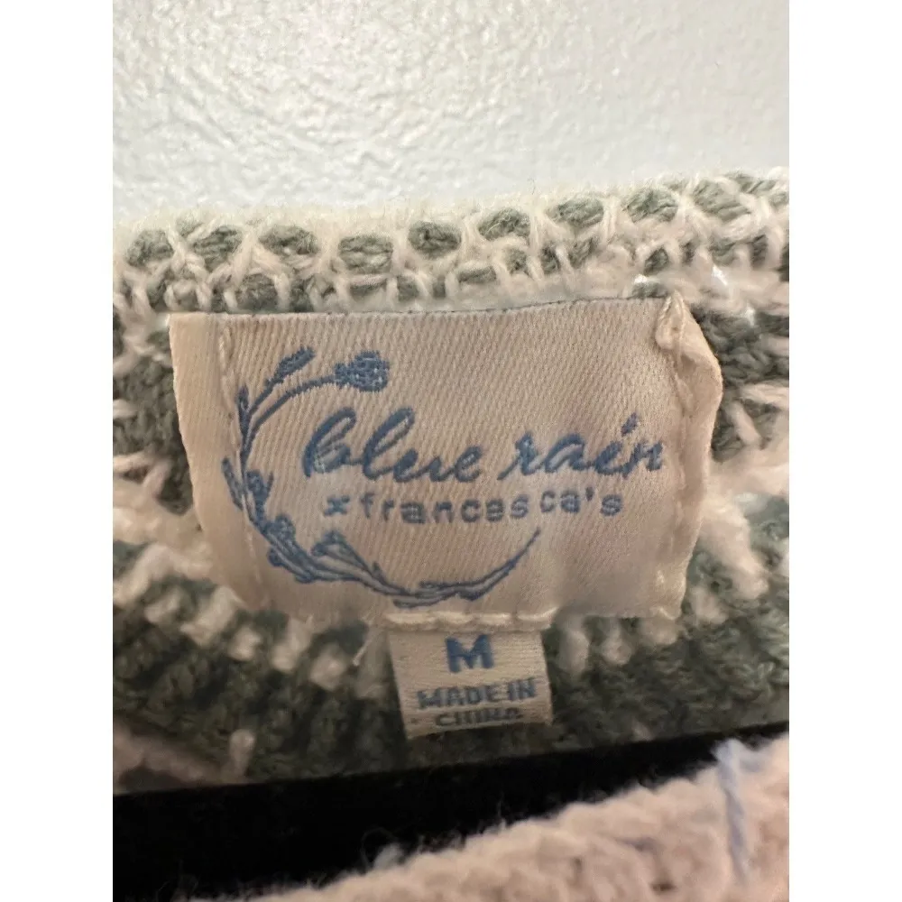 Francesca's Kassandra Crochet Fringe Sweater Tank Pastel Granny Square Size M - Image 4