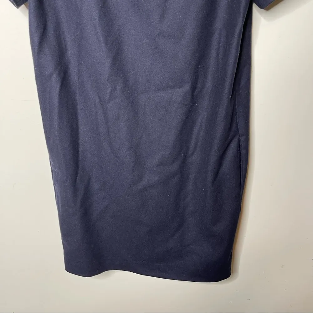 Proenza Schouler navy blue wool cashmere mini tee dress sz 4 - Image 4