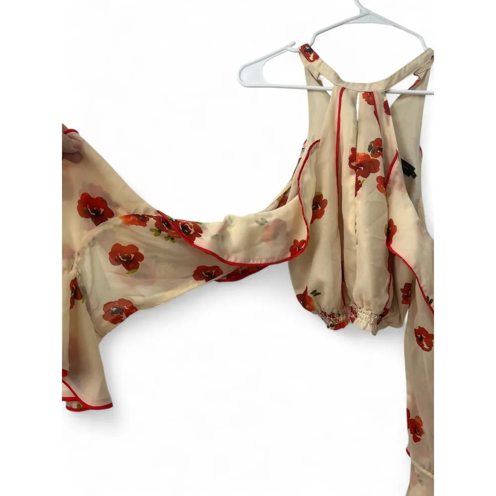 REVOLVE X House of Harlow XS Harmony Top Poppy Floral Cropped Sleeveless Tank - Image 3