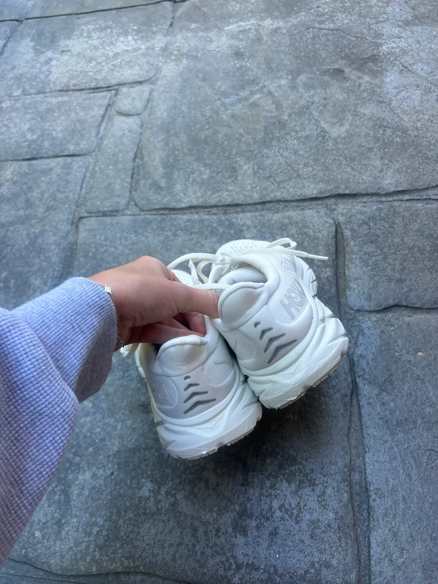 Hoka Clifton 8 White Shoes - Image 7