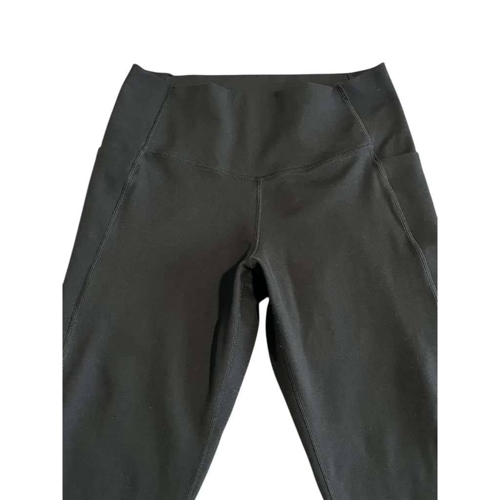 Danskin Leggings Womens Size Large Black Ankle Yoga Pants Pockets Stretch - Image 2