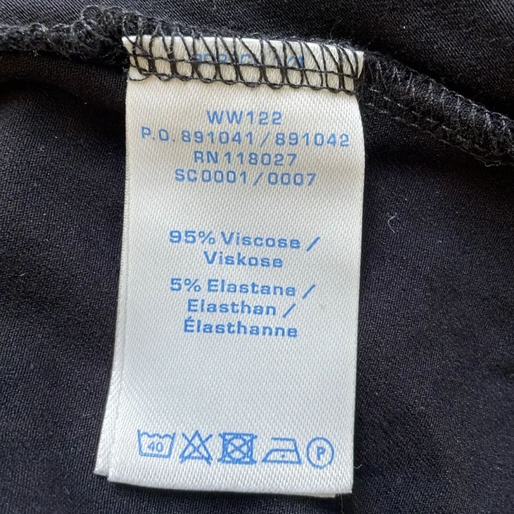 Boden Sylvia beautiful scoop neck ballerina wrap style jersey dress Black Size 4 - Image 9