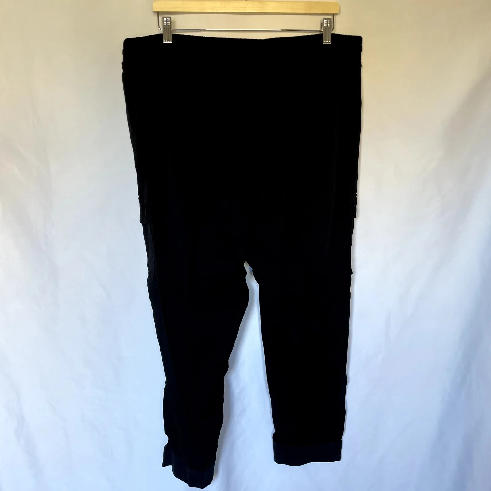 Torrid black rayon spandex casual women's size 3X comfortable drawstring pants - Image 5