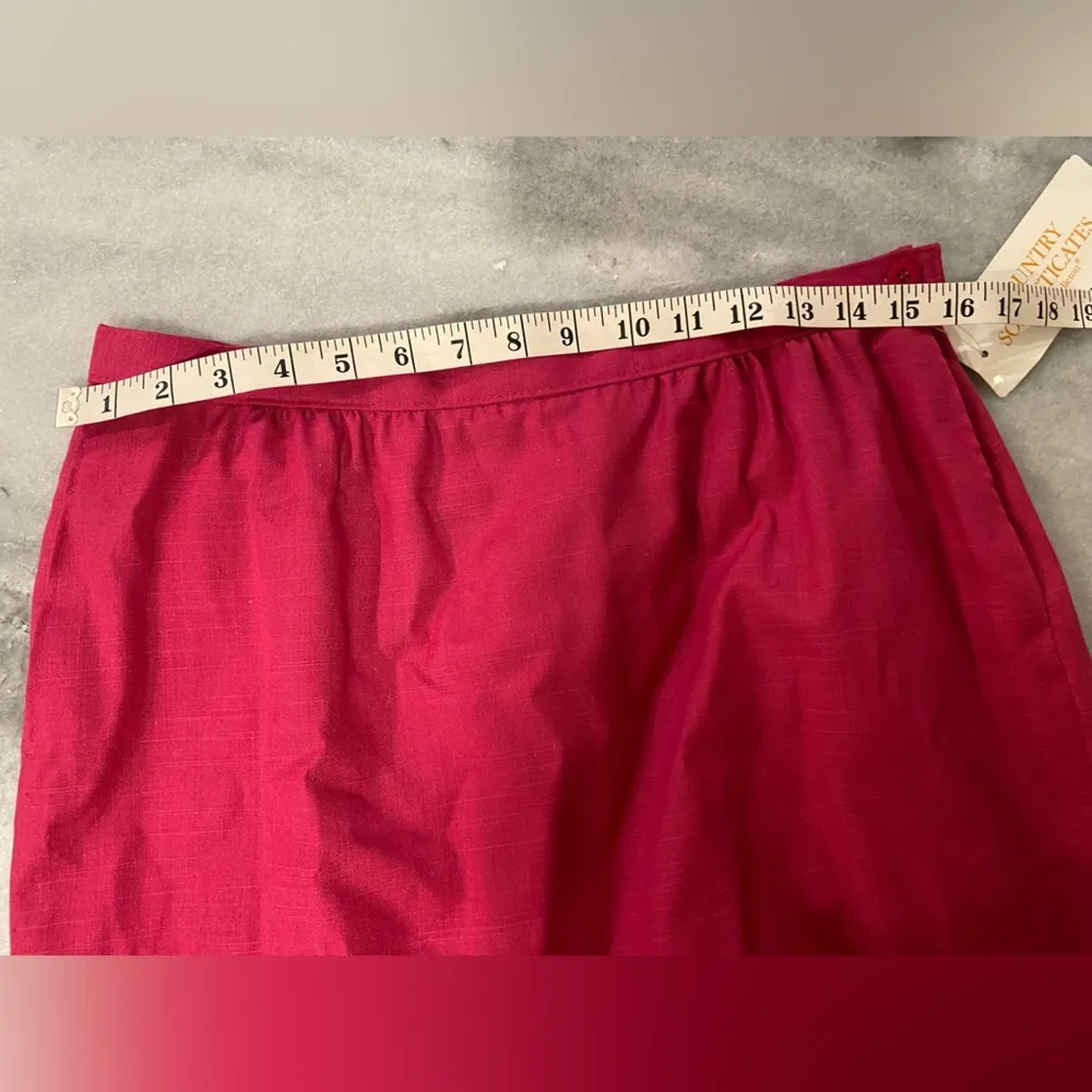 NWT VTG Pendleton Size 12 Country Sophisticates Pink Maxi Silk Blend Lined Skirt - Image 14