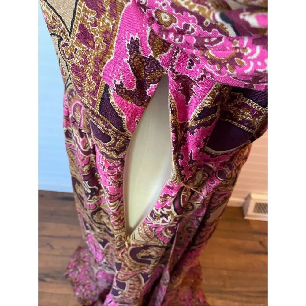 A Loves A Paisley Printed Long Sleeve V - Image 12