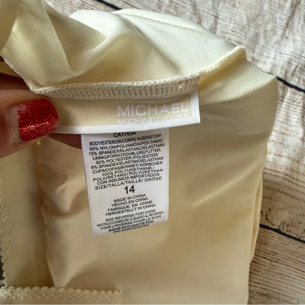 MICHAEL Michael Kors Blue Black Leopard One-Piece Swimsuit Women's Size 14 - Image 2