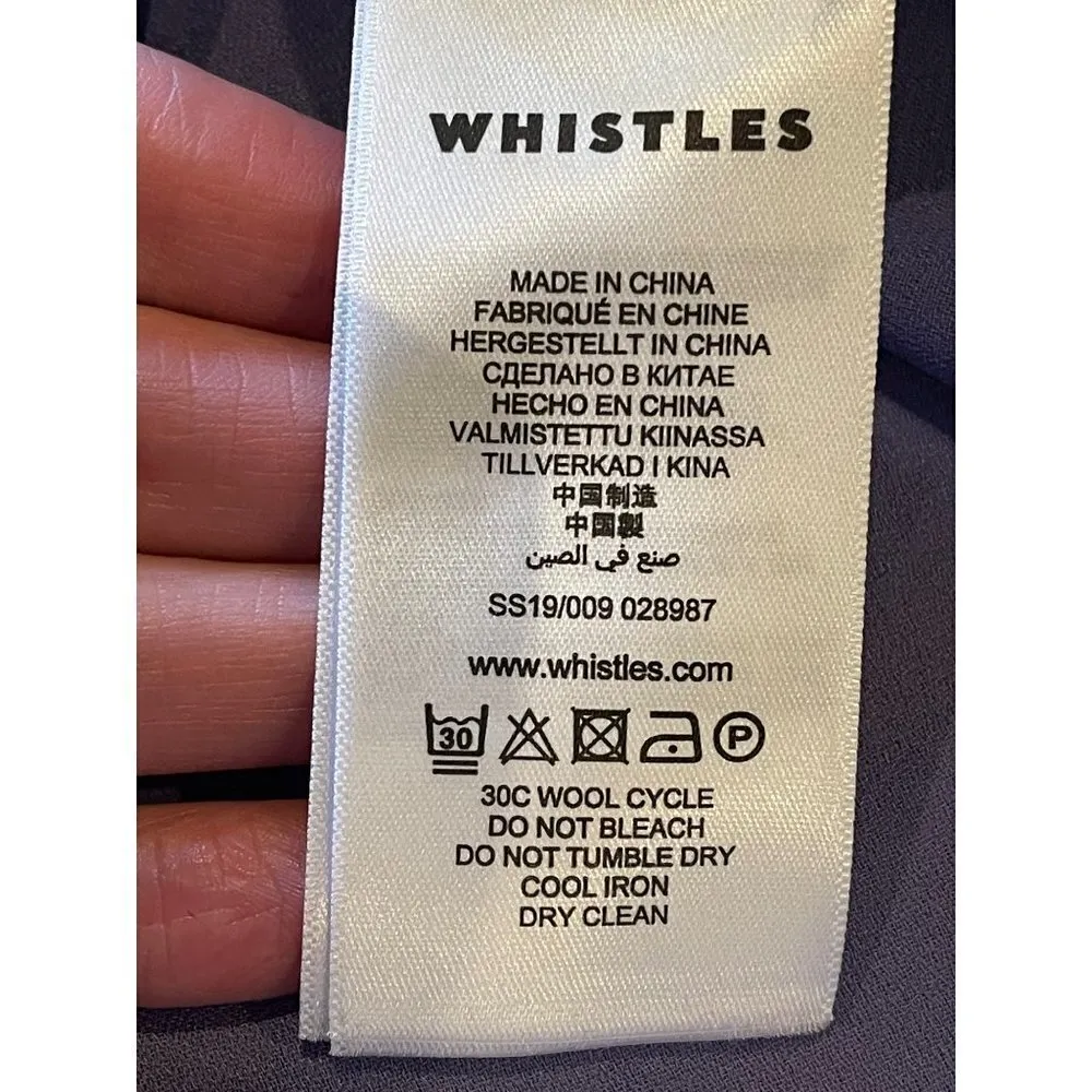 Whistles Purple Josephine Floral Print Tiered Frill Midi Skirt Size‎ 2 - Image 11