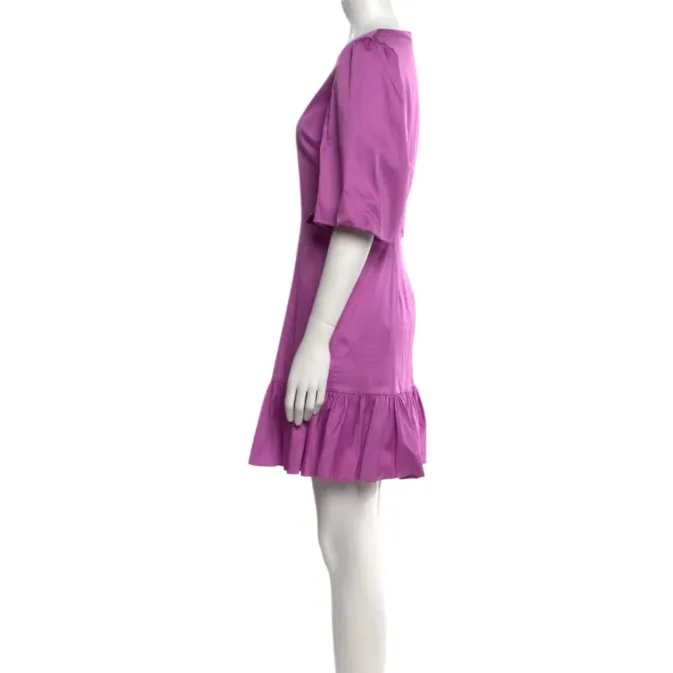 Veronica Beard Purple Sheath Mini Dress with Puff Sleeves Size 6 NWT - Image 10