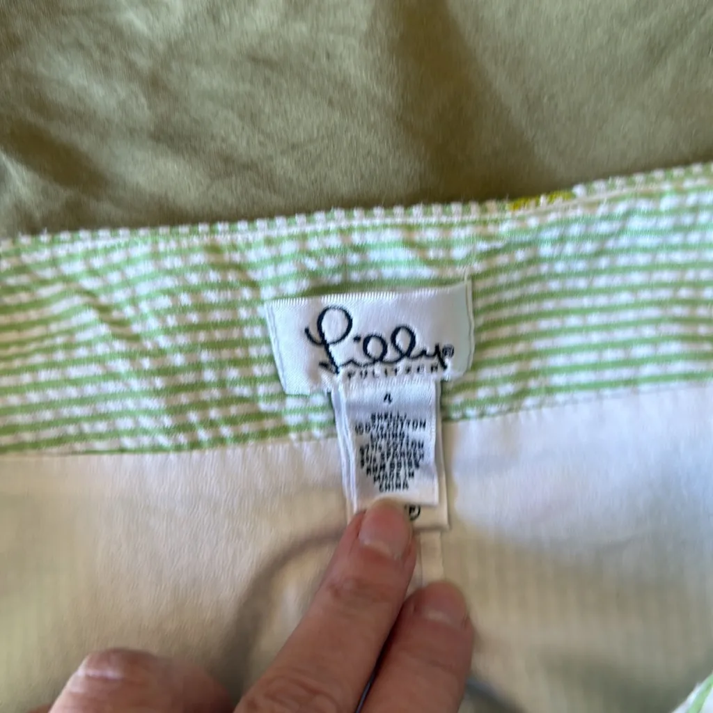 Lilly Pulitzer Seersucker Fruit Embroidered Skort 🍁 - Image 4