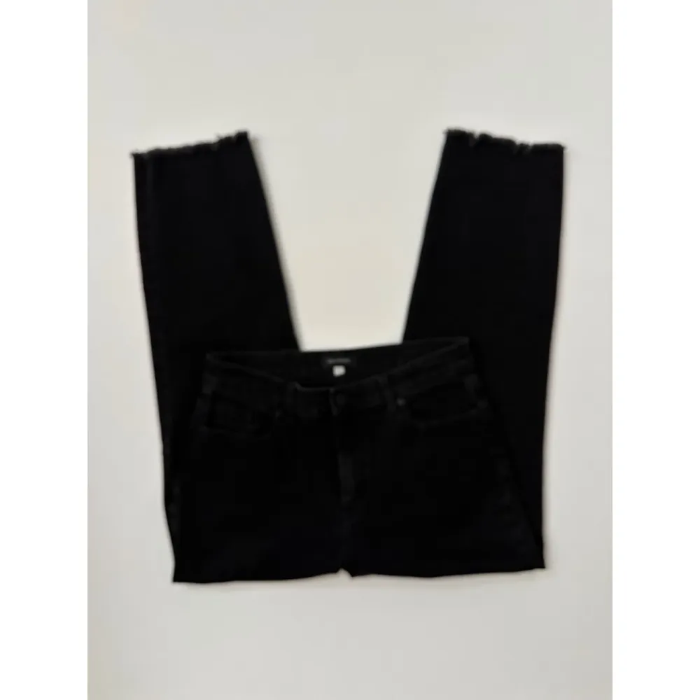 Women's Halogen Jeans‎ Size 29 Frayed Black - Image 7