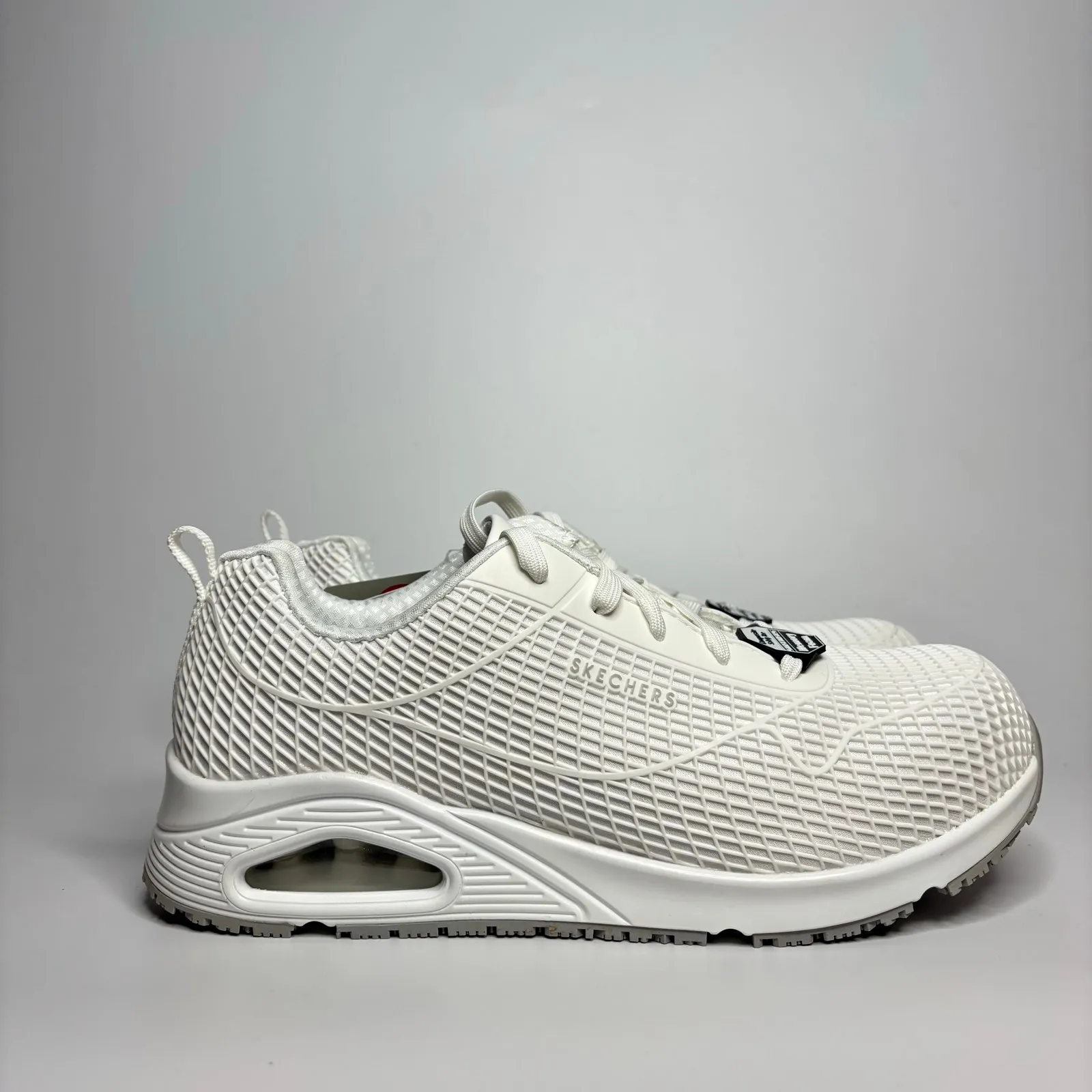 Skechers Work Women’s UNO SR Jhansi Composite Toe Safety Shoes in White - Image 4