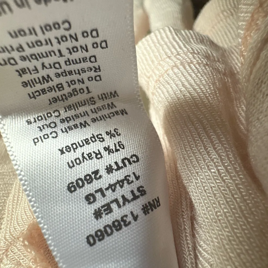 PROJECT SOCIAL T LIGHT PEACH Cream Women's OVERSIZED Top. - Image 8