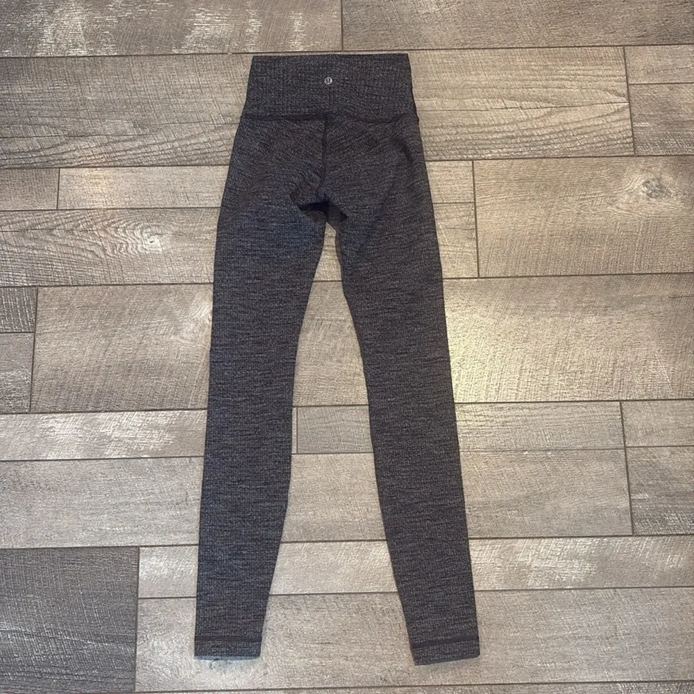 Lululemon Wunder Under High-Rise Leggings in Variegated Knit Brushed Black - Image 9