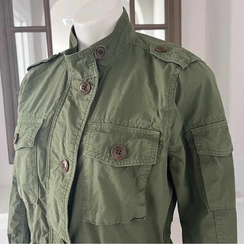 Lucky Brand Vintage Military Jacket, Green Size S Retail $129 (Sold Out Online) - Image 9
