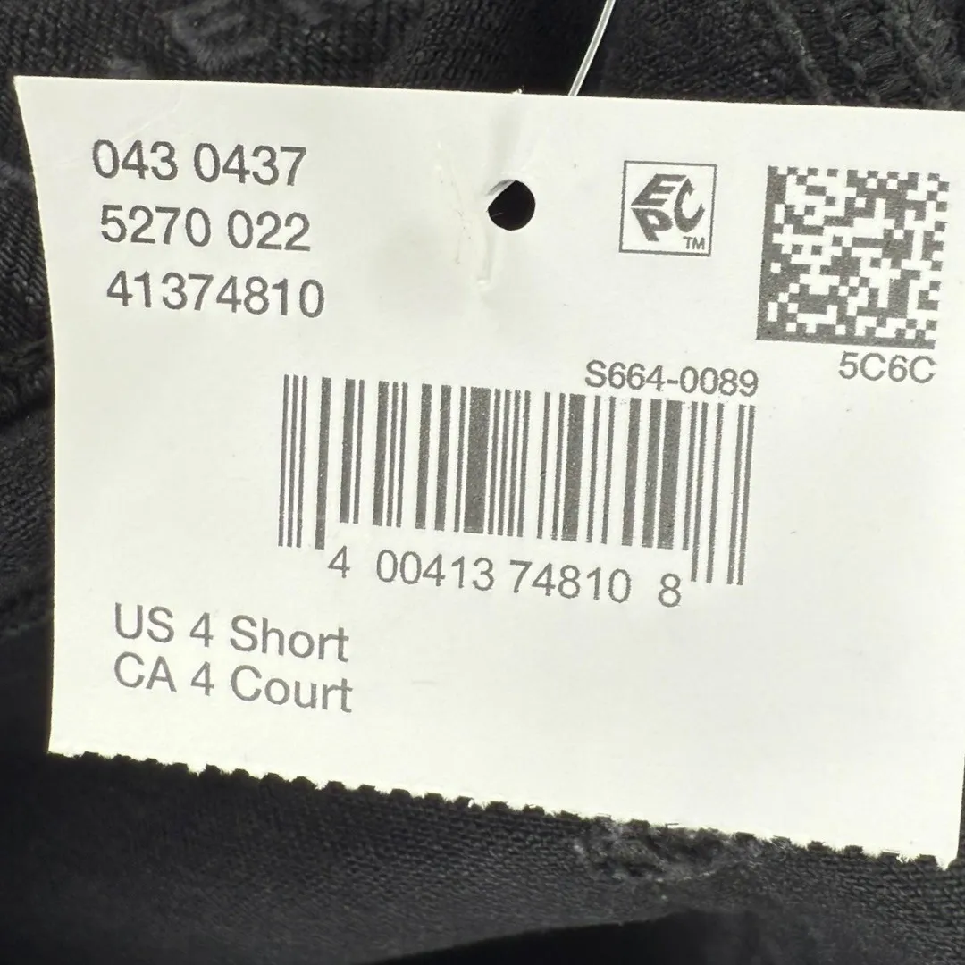 NWT American Eagle Strigid Super High Rise Baggy Straight Black Jeans Sz 4 Short - Image 4