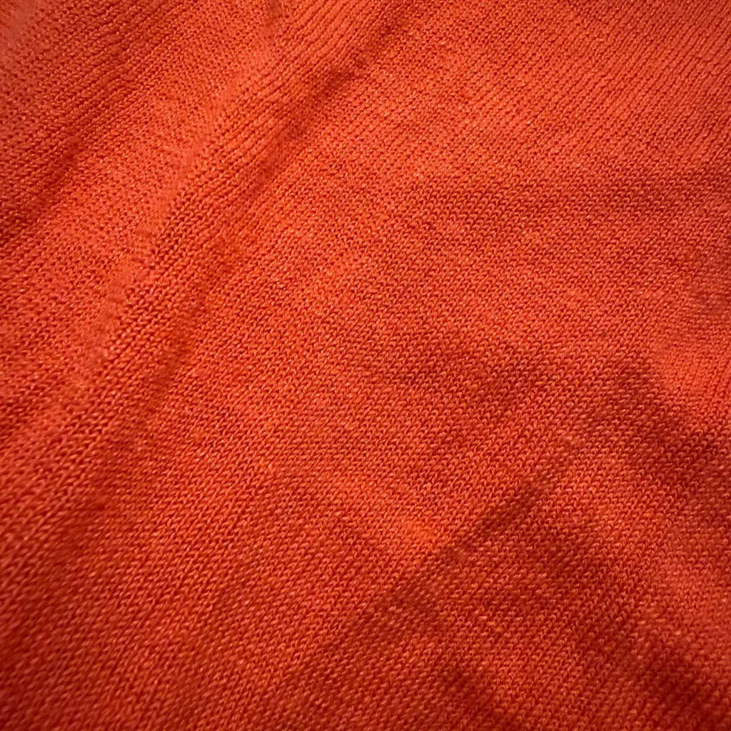 J.Jill Open Drape Cardigan Sweater Flame Orange - Image 7